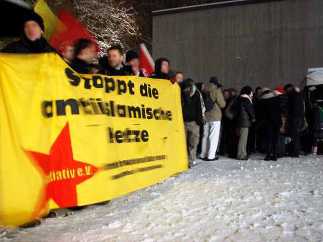 Proteste gegen die Sarrazin Veranstaltung in Duisburg