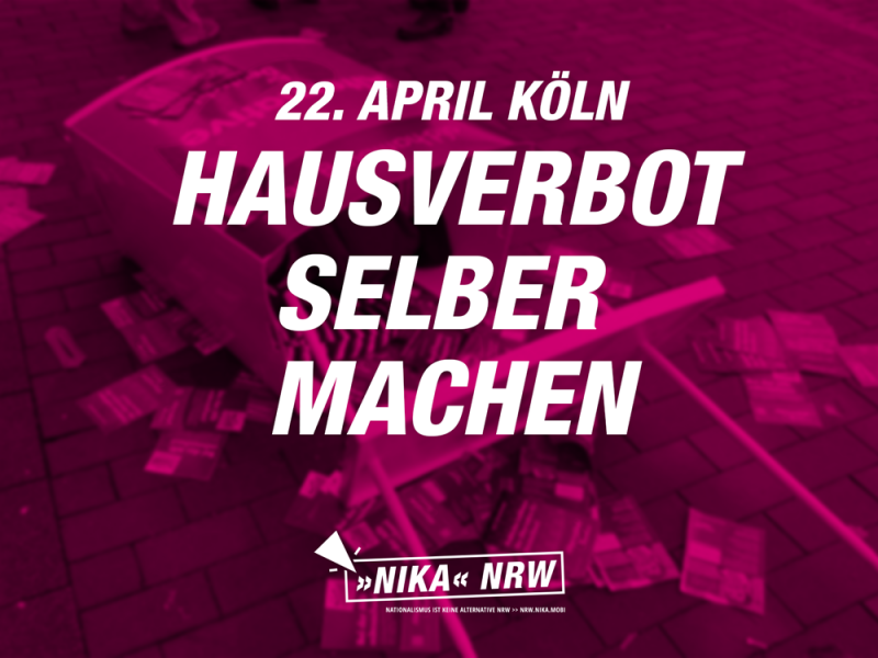 22. April Köln. Hausverbot für die AfD