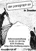 Flyer Vorderseite: Freiburg Infoveranstaltung: Wir sind alle 129