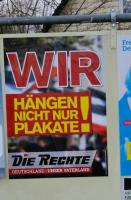 Im Landtagswahlkampf 2016 fiel "Die Rechte" durch menschenverachtende Plakate auf.