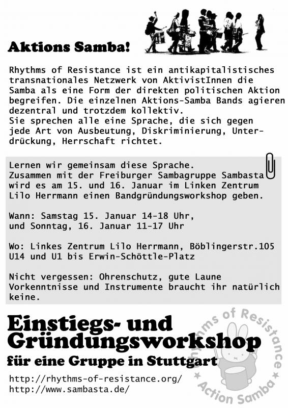 Flyer Action-Samba Stuttgart