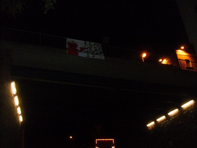 Transparent-Aktion gegen G7 in Pforzheim 6