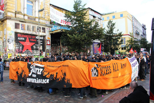 Demo Rote Flora unverträglich