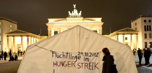 Camp vor Brandenburger Tor