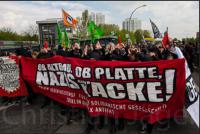 Transpi auf der Anti-NPD-Kundgebung in Berlin-Hohenschönhausen (Foto: Christian Jäger)