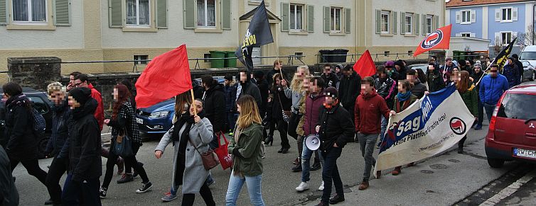 Demo zurück in die Innenstadt