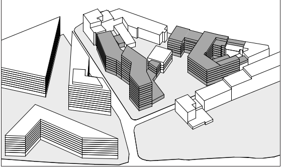 Münzviertel Plus Modell vom Stadtteil