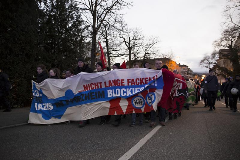 Proteste gegen die faschistische Fackelmahnwache 2017 2