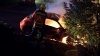 Der Wagen von CDU-Politiker Sven Rickert brannte komplett aus.