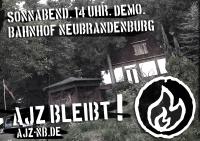AJZ Bleibt! 14.06.2014 14Uhr. Demo. Bahnhof Neubrandenburg