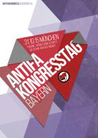 Poster Antifa Kongresstag Bayern
