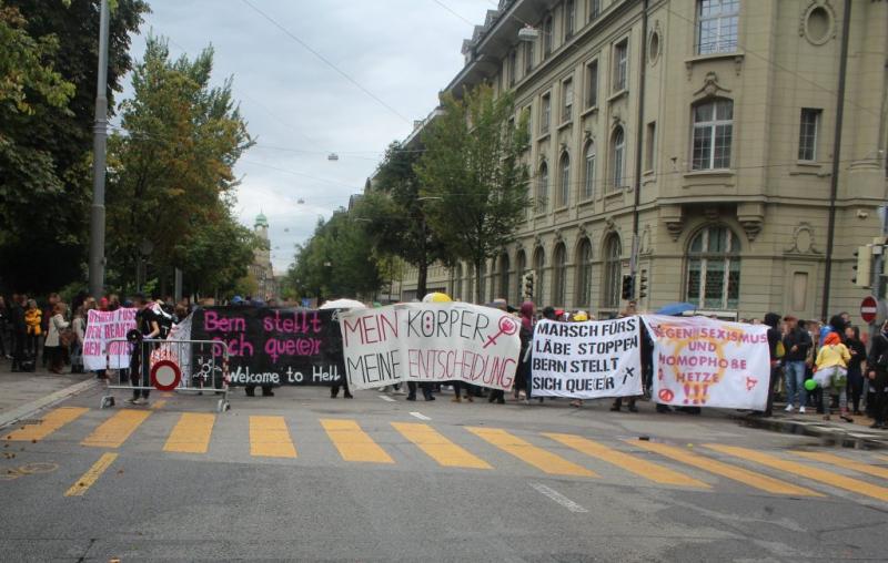 letzte Demo bei der Bundesgasse