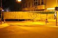 Banner on Rigaer Street