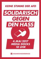 Solidarisch gegen den Hass - Keine AfD-Wahlkampfveranstaltung in Lübeck