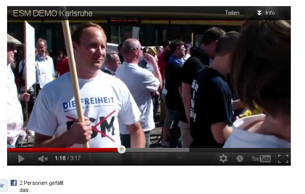 "Die Freiheit"-Demonstrant