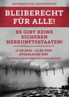 Flyer: Bleiberecht für Alle (Vorderseite)
