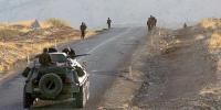 Türkische Grenzsoldaten auf Patroullie an der Grenze zum Irak  Foto: dpa