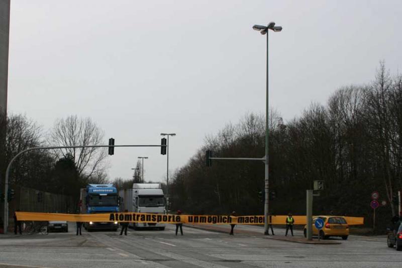 Hafenblockade - Bremerhaven - Banner