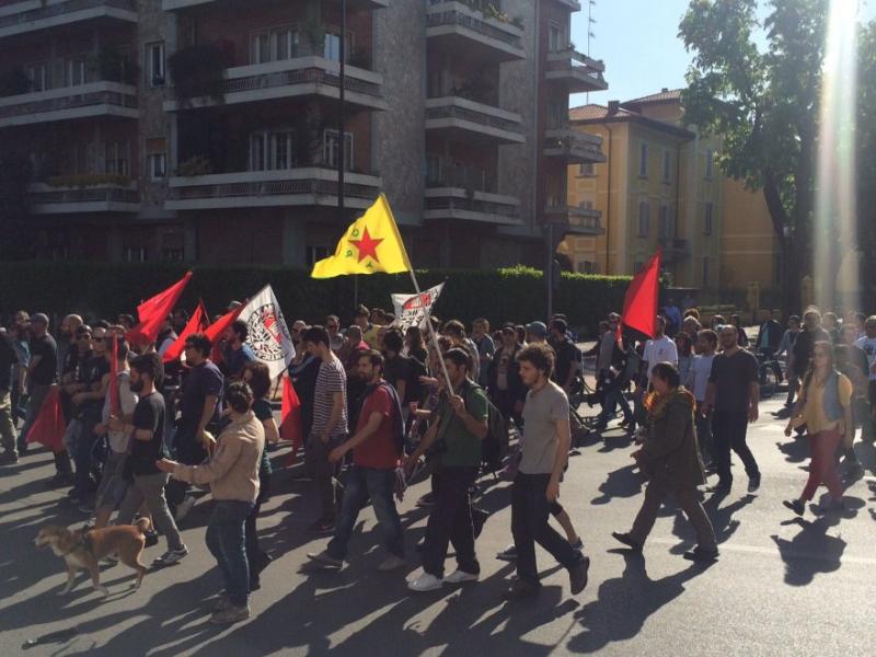 antifaschistische Demonstration in Parma am 16.04.2016 (Foto racas)