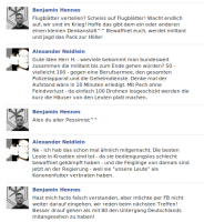 Alexander Neidlein und Benjamin Hennes hetzen auf Facebook