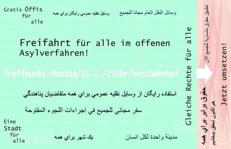 flyer FREIFAHRT für