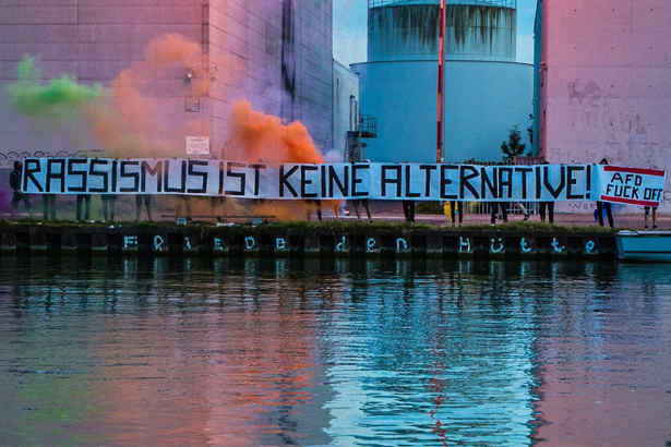 Die Initiative "Keinen Meter den Nazis Münster" wettert schon fleißig gegen die AfD.