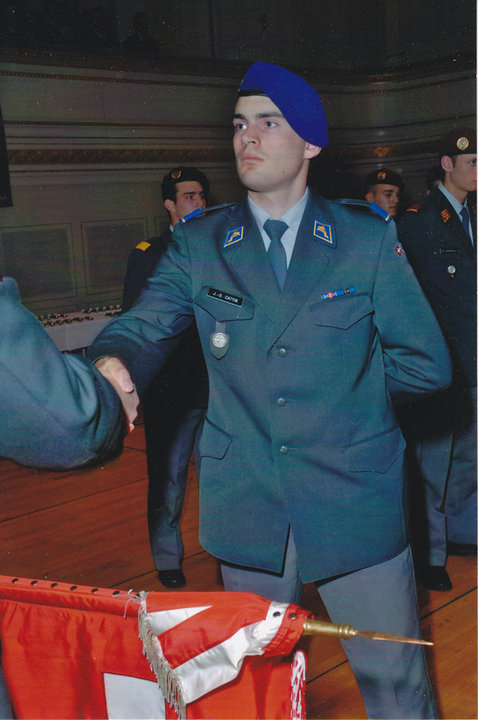 Jean-David Cattin als Mitglied der Schweizer Armee