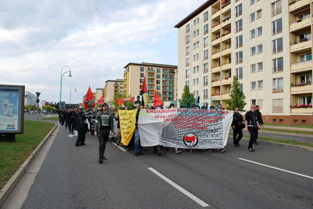 Antifa-Demo in Hoyerswerda 2011