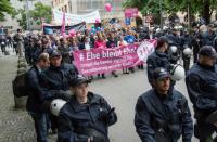 "Demo für Alle" unter Polizeibegleitung