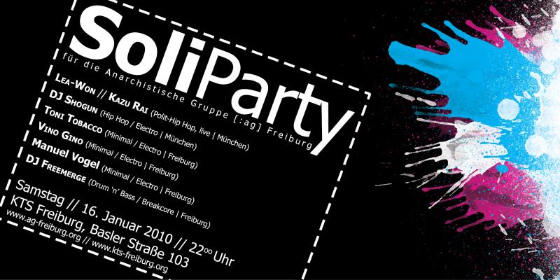 Soliparty für die Anarchistische Gruppe [:ag] Freiburg