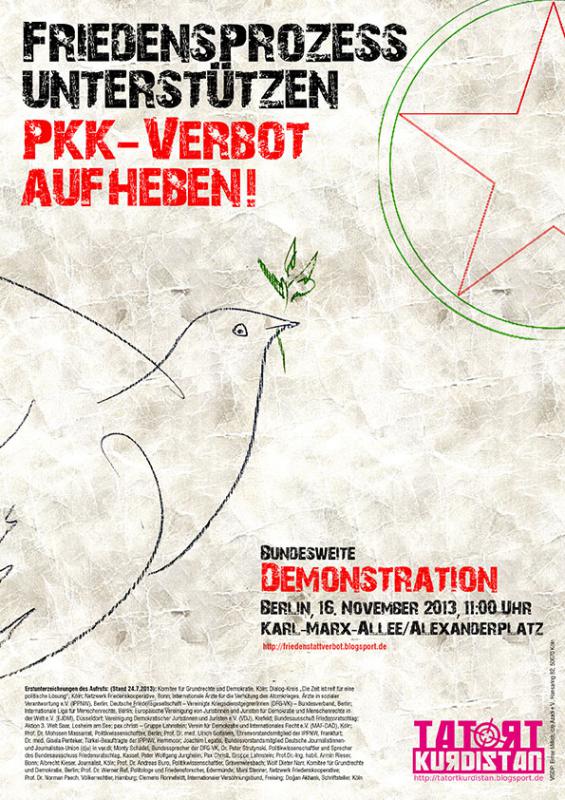 Plakat zur Demo