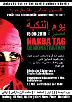 Nakba Demo Berlin, Plakat