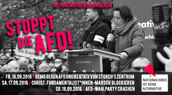 Aktionswochenende gegen die AfD in Berlin