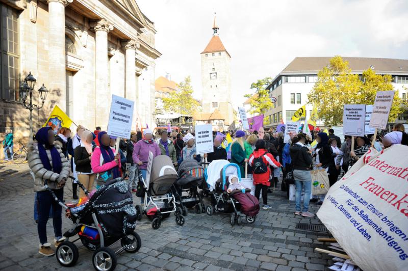 Einreihung in den Frauenblock