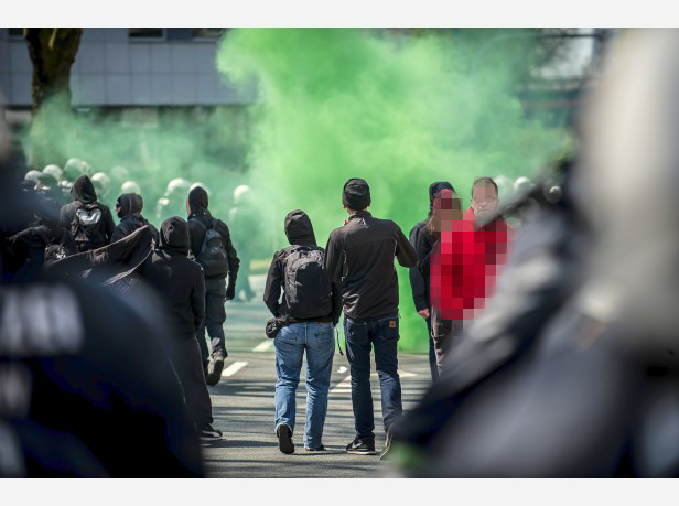 Proteste gegen den NPD Aufmarsch am 1. Mai 2016 in Bochum