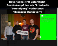 Kruse als Mitglied von "Besseres Hannover" bekommt Gutschein von Patrick Schröder (NPD)