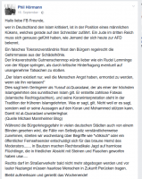 Facebookbeitrag vom 16.09.2016 von Philipp Hörmann.