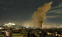 Athens is burning after riots on February 12th, 2012