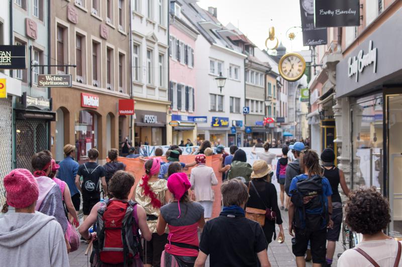 Spontandemo gegen Räumung in der Rathausgasse