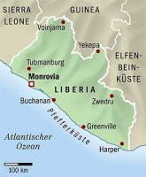 Karte Liberia