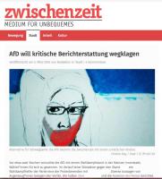 Die "Zwischenzeit" hat berichtet, was der AfD nicht passt. Screenshot