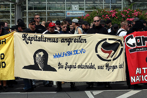 FNBH beim Naziaufmarschin Stolberg am 26.04.2008