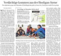 Berliner Zeitung: »Verdächtige Brandstifter stammen aus der rechten Hooligan-Szene«