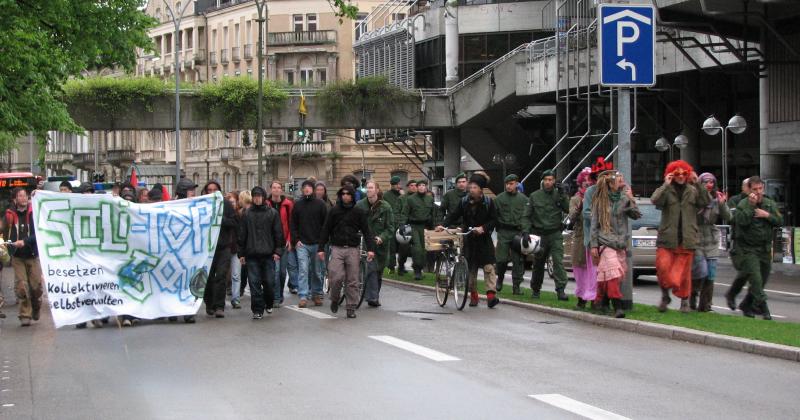 Soli Demo, für mehr autonome Freiräume