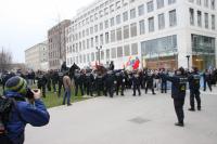 Pferde Einsatz auf dem Weg in den Schloßgarten