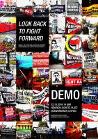 Plakat Look back to fight forward