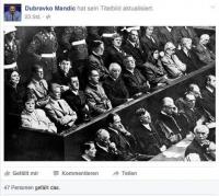 Screenshot der mittlerweile gelöschten Facebook-Fotomontage von Mandic