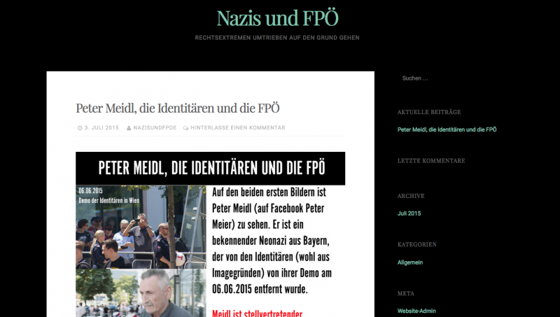 Nazis und FPÖ Screenshot