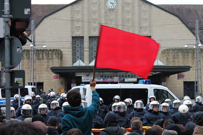 Blockade Bahnhofstraße