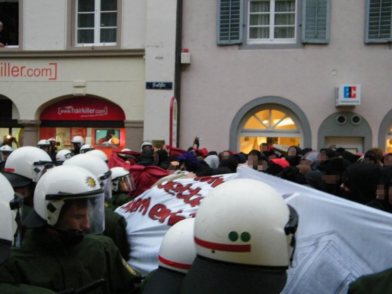 Antifaschistische Demonstration am 14. November 2009 in Freiburg